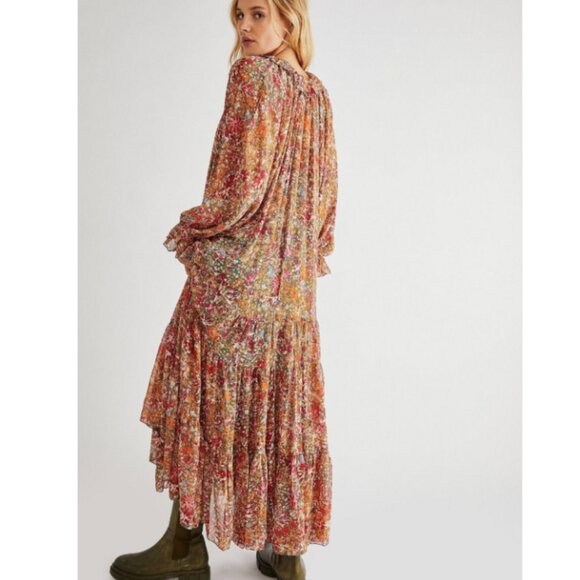 NWT Free People Feelin' Groovy Maxi Dress NO LINER Women's Size XL - Picture 2 of 9